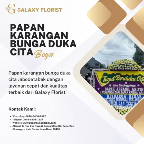Papan Karangan Bunga Duka Cita Bogor