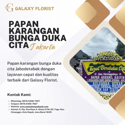 Papan Karangan Bunga Duka Cita Jakarta