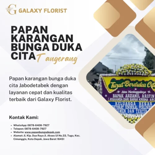 Papan Karangan Bunga Duka Cita Tangerang