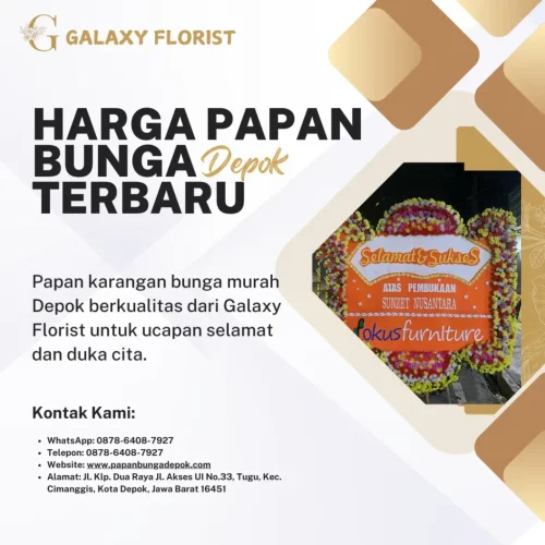 Harga Papan Bunga Depok Terbaru