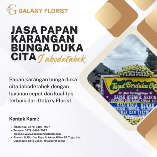 Jasa Papan Karangan Bunga Duka Cita Jabodetabek