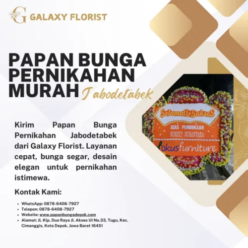Papan Bunga Pernikahan Murah Jabodetabek
