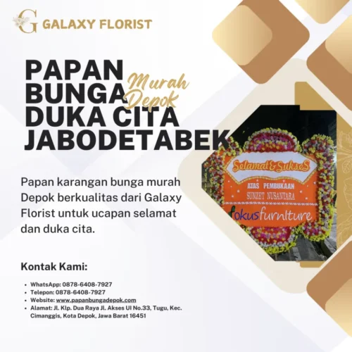Papan bunga duka cita Jabodetabek