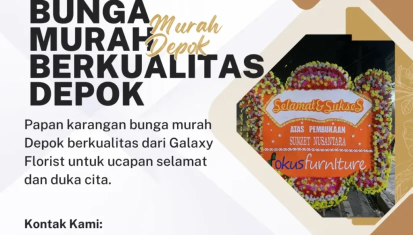 Papan bunga murah berkualitas Depok