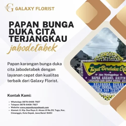Papan Bunga Duka Cita Terjangkau Jabodetabek