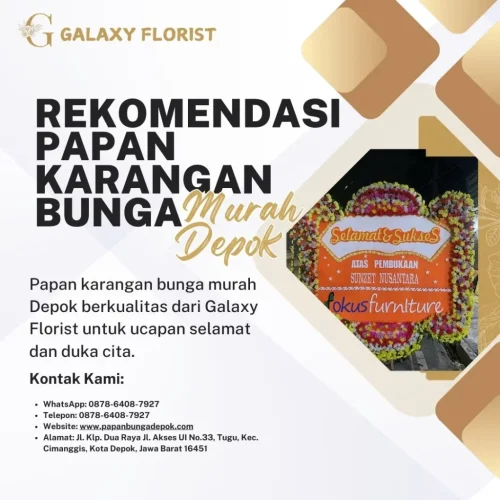 rekomendasi papan karangan bunga murah depok