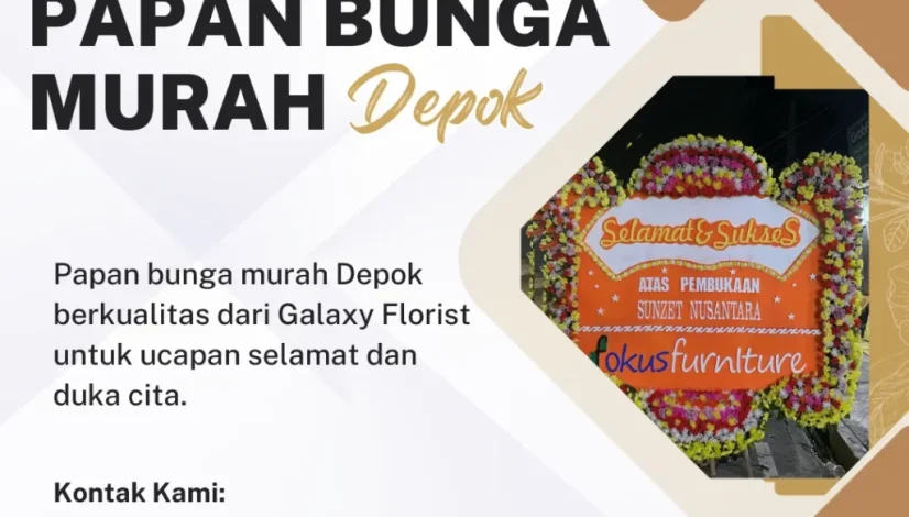 papan bunga murah depok