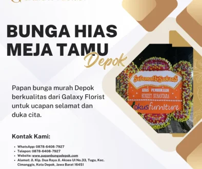 Bunga Hias Meja Tamu Depok