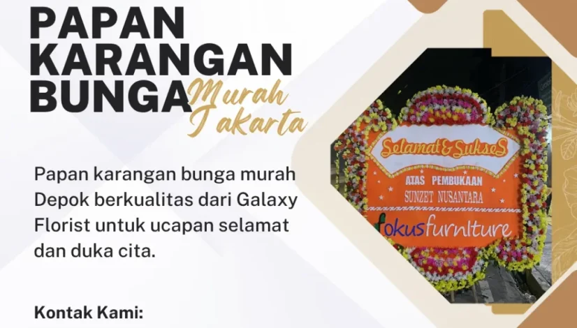 Papan Karangan Bunga Murah Jakarta