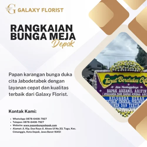 Rangkaian Bunga Meja Depok
