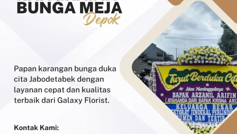 Rangkaian Bunga Meja Depok